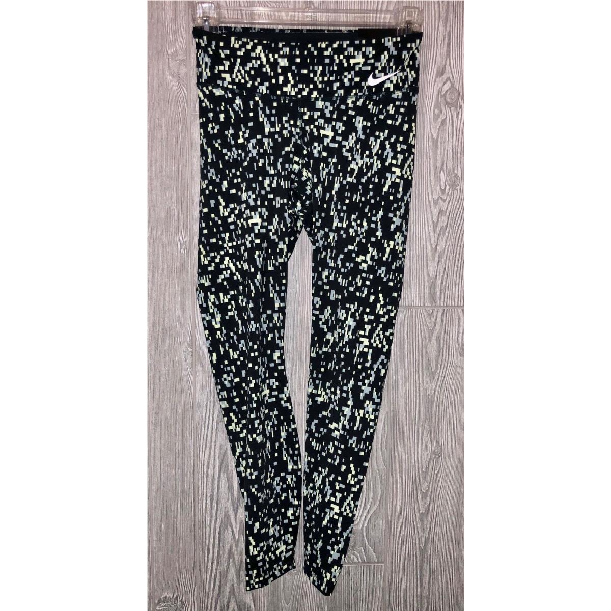 Nike Power Legendary Tight Fit Printed Mid Rise Training Leggings Womens Sz S M