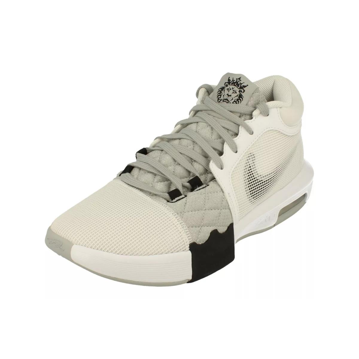 Nike Mens Lebron Witness Viii Basketball Shoes FB2239 100 - WHITE/BLACK LT SMOKE GREY