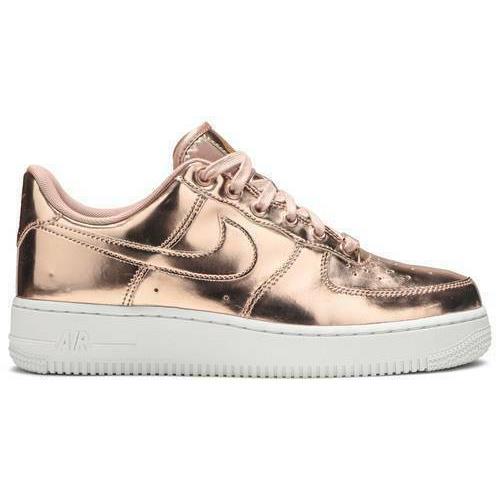Nike Air Force 1 SP Rose Gold Bronze Metal CQ6566 900 Sizes 5W - 14.5W - Rose Gold Bronze Metal
