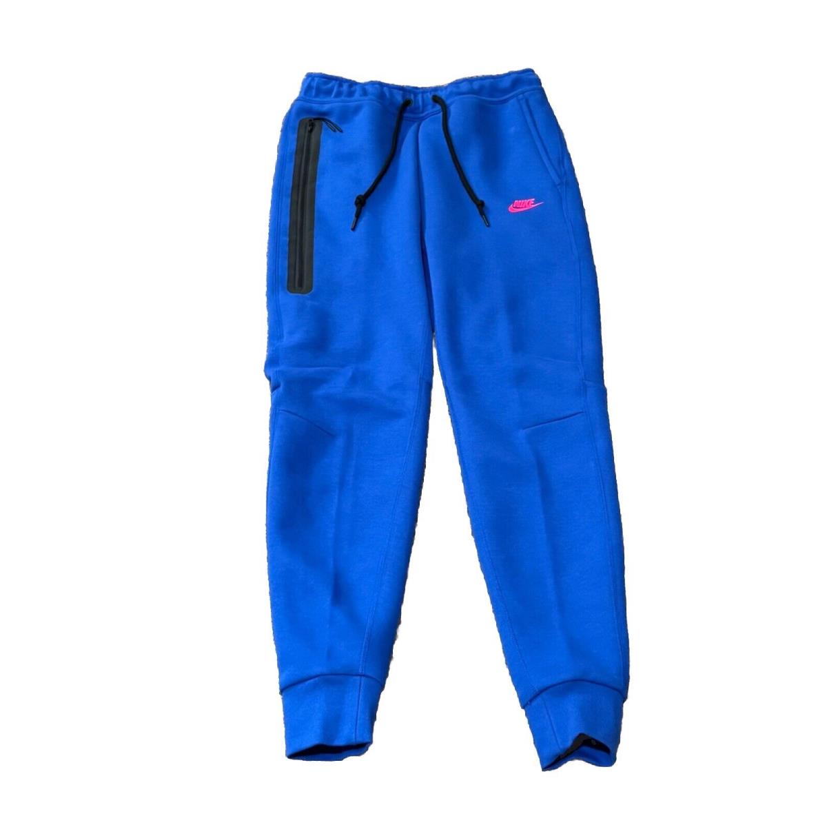 Nike Sportswear Tech Fleece Joggers Sweatpants Blue Pink FZ4710-480 Size Small