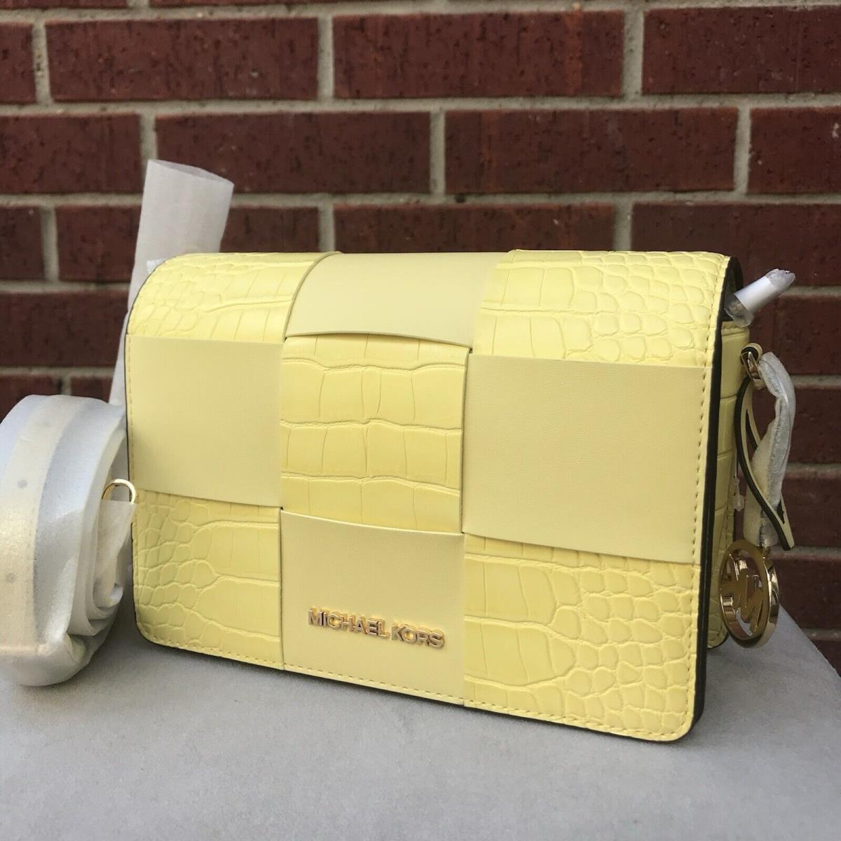 Michael Kors Mercer SM Crossbody Convertible Clutch Bag Buttercup