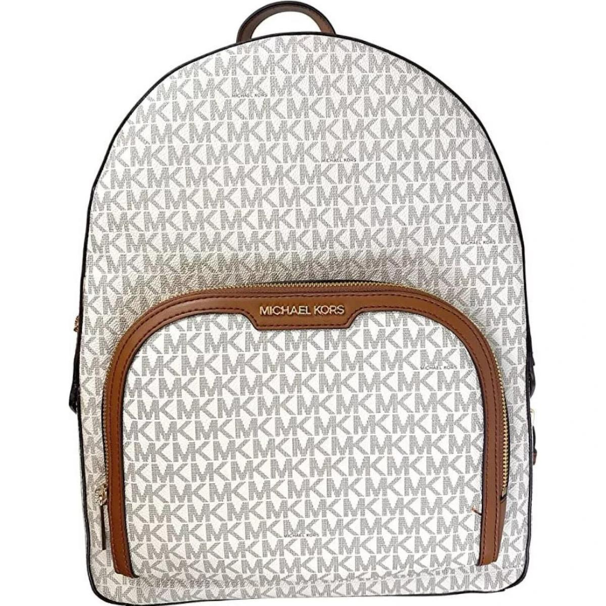 Michael Kors Jaycee Large Logo Backpack Vanilla