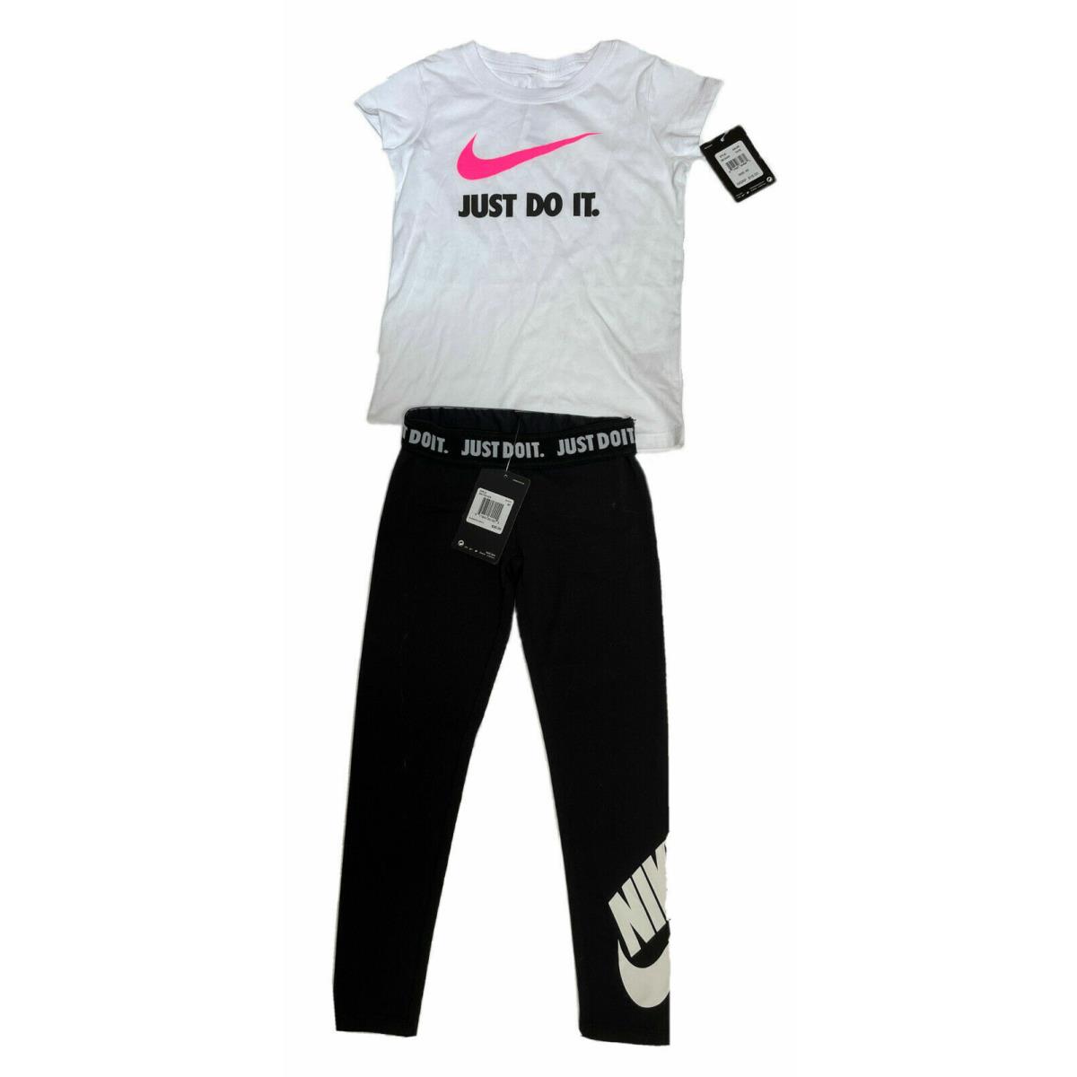 Nike or Dri-fit Top/tank Leggings 2 Piece Outfit Sizes 4 5 6 6X