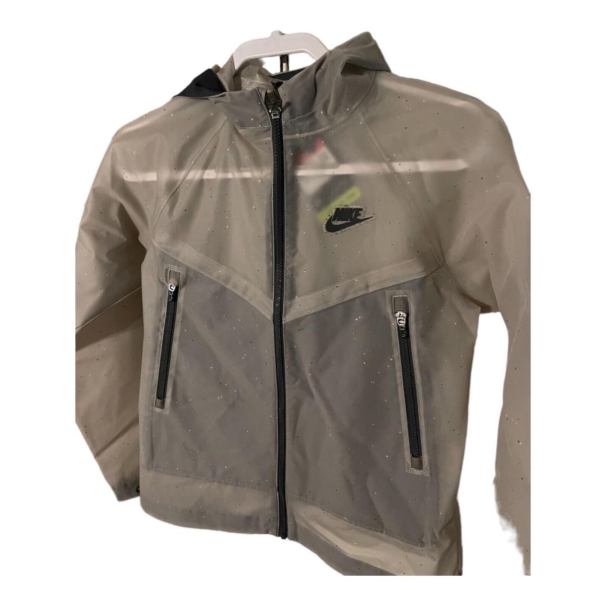 Nike Sportswear Windrunner Zero Big Kids Hooded Youth Jacket Unisex Size Large - Anthracite