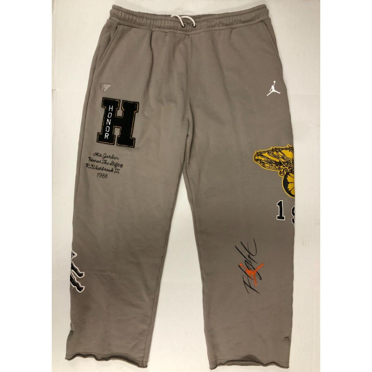 Nike Air Jordan x Honor The Gift Pants Moon Fossil DX6241-087 Size 3XL