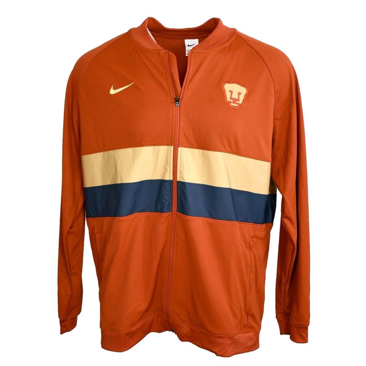 Nike Pumas Unam Jacket Men`s Size 2XL Full-zip Soccer Mexico Orange DH7835-895