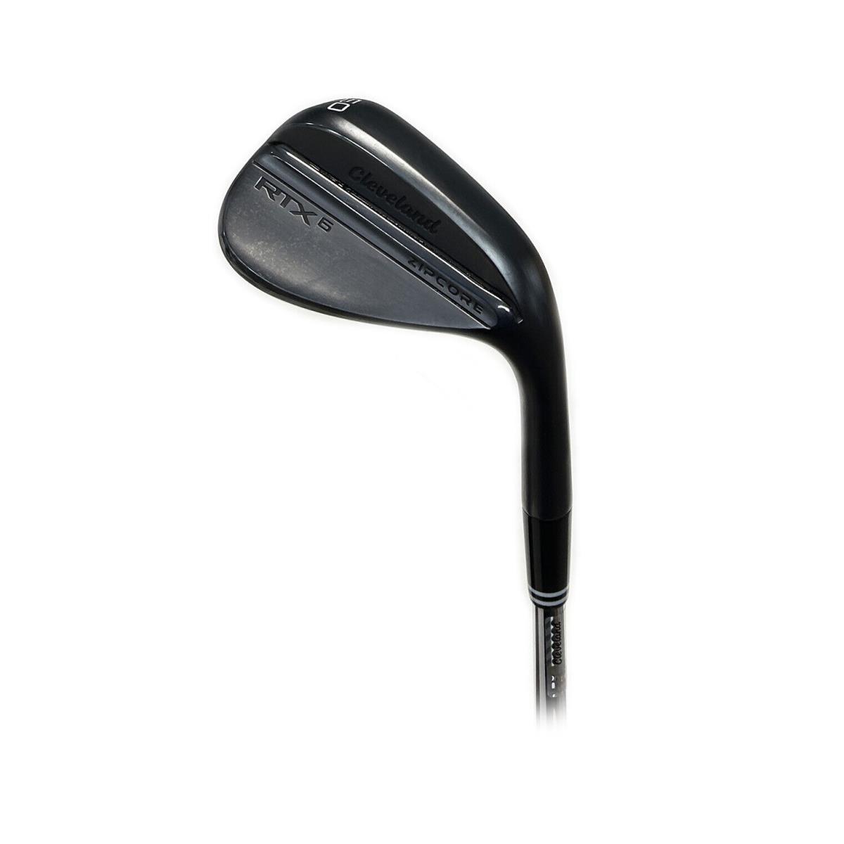 Cleveland RTX6 Zipcore Black Satin 50 /10 Mid Grind Gap Wedge Steel TT - Black