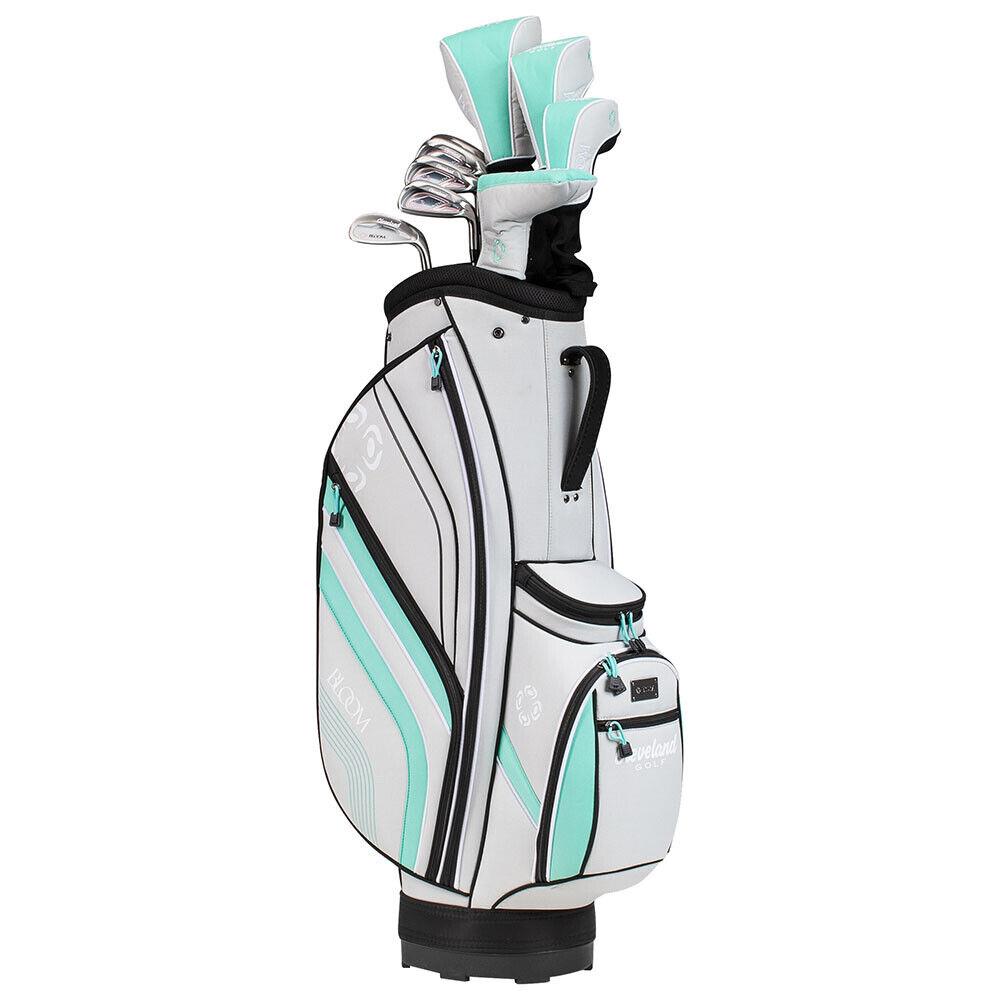 Lady Cleveland Golf 2023 Bloom Complete Set Driver Irons Bag Gray /blue