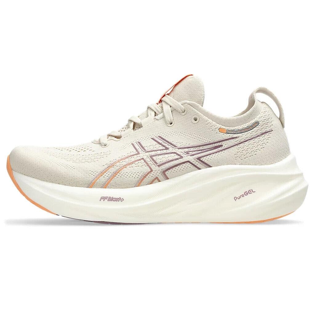 Asics Gel-nimbus 26 1012B601-250 Sneaker Women`s Oatmeal Running Shoes TF3188