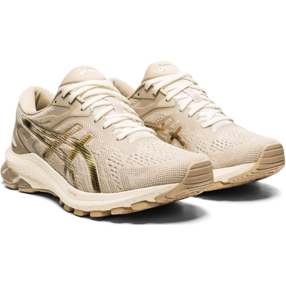 Asics GT-1000 10 Sneakers Women`s 13 Cream Putty Athletic Running Shoes ZPO1417