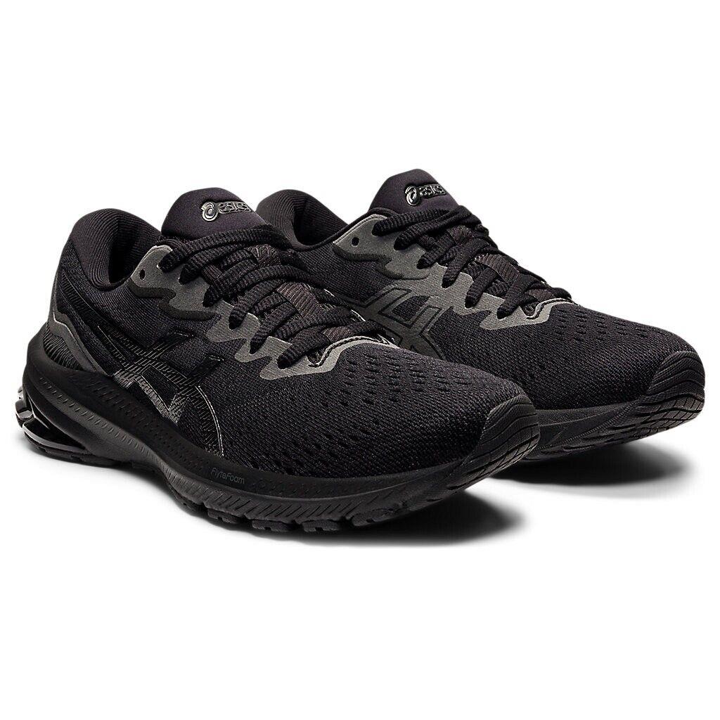 Asics GT-1000 11 1012B197.002 Sneakers Women Black Low Top Running Shoes EEE2093