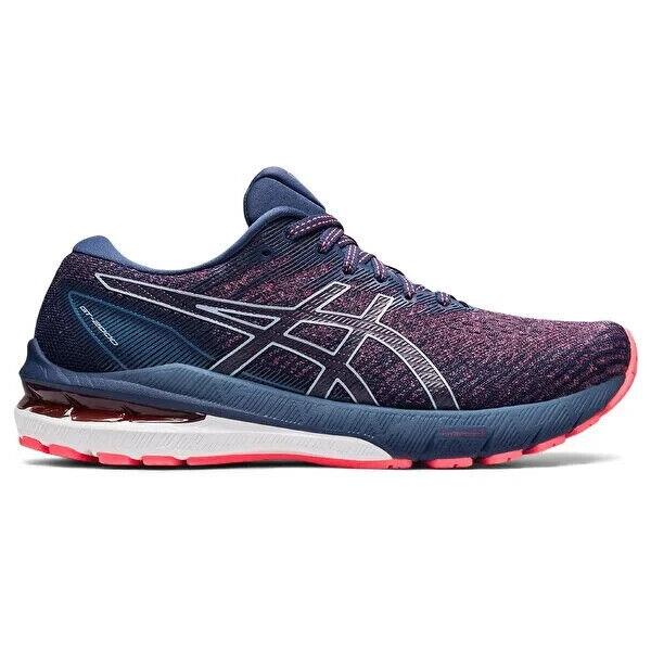 Asics GT-2000 10 1012B045.700 Sneaker Women`s 7 Navy Pink Running Shoes EEE1842