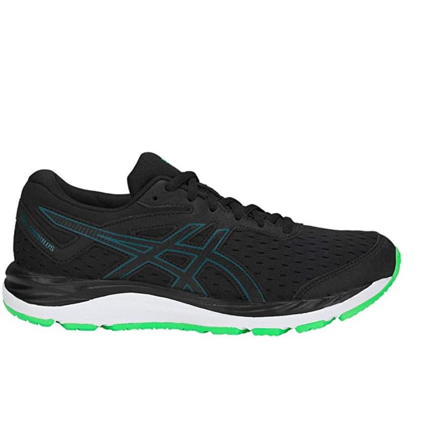 Asics 1014A003.001 Gel-cumulus 20 GS Jr`s Medium Black/green Mesh Running Shoe