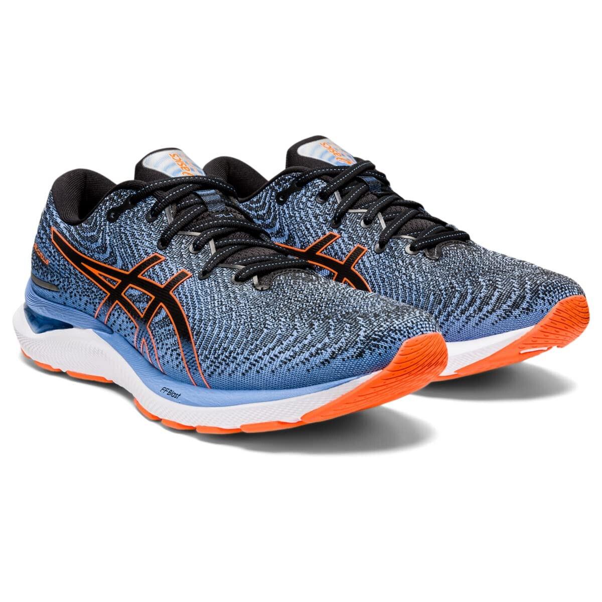Asics Gel Cumulus 24 Black / Shocking Orange Mens Running Size 8.5 Extra Wide 4E - Black / Shocking Orange