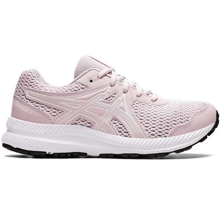 Asics Kids Contend 7 Grade School Running Shoe US 6 Barely Rose/white