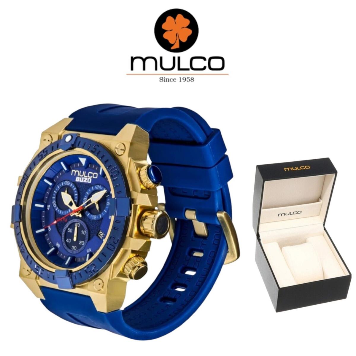 Buzo Diver MW3-20006-742 Watch with Blue Silicone Strap Blue by Mulco
