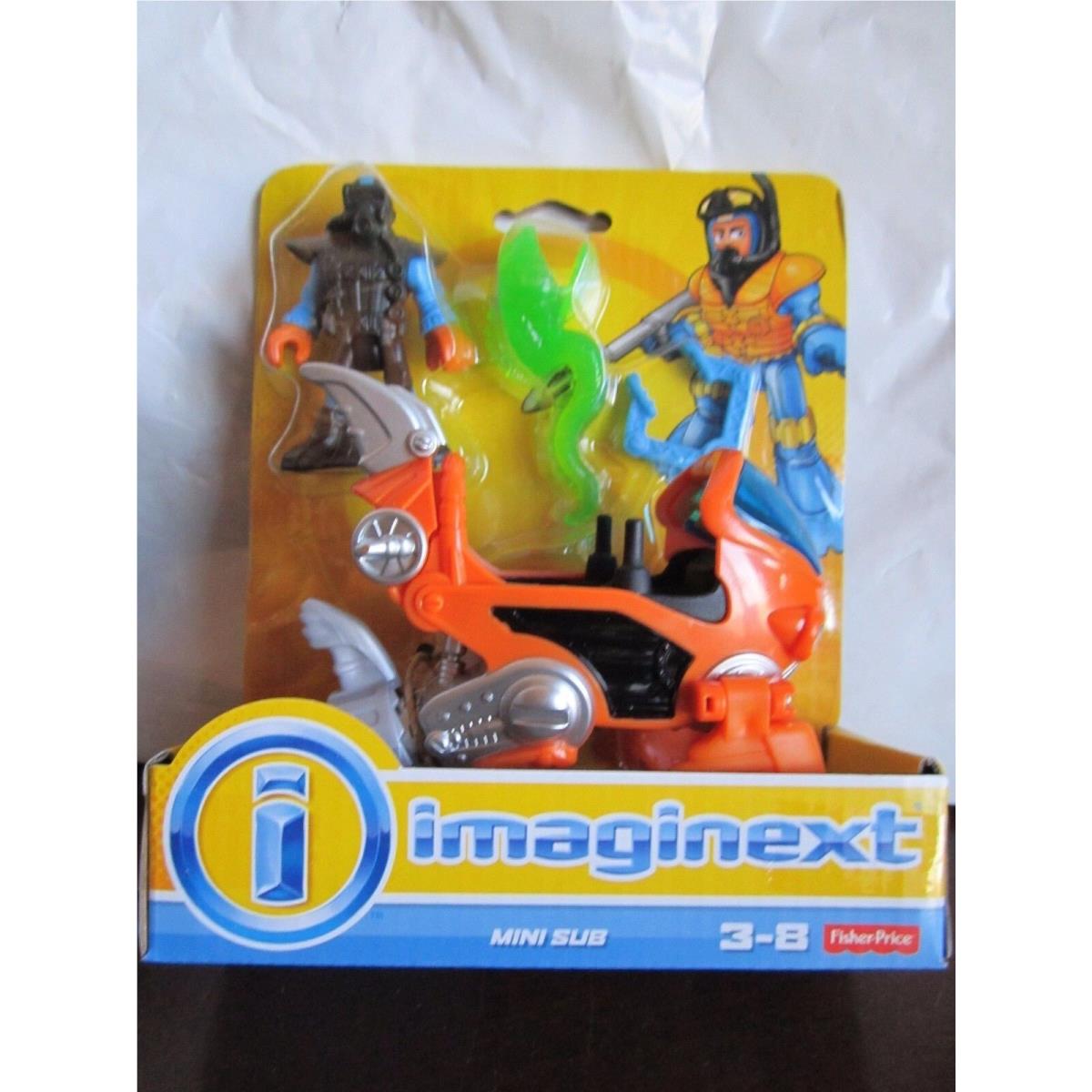 Fisher-price Imaginext Deep Sea Diver Figure Mini Sub Eel Projectile Toy 2015