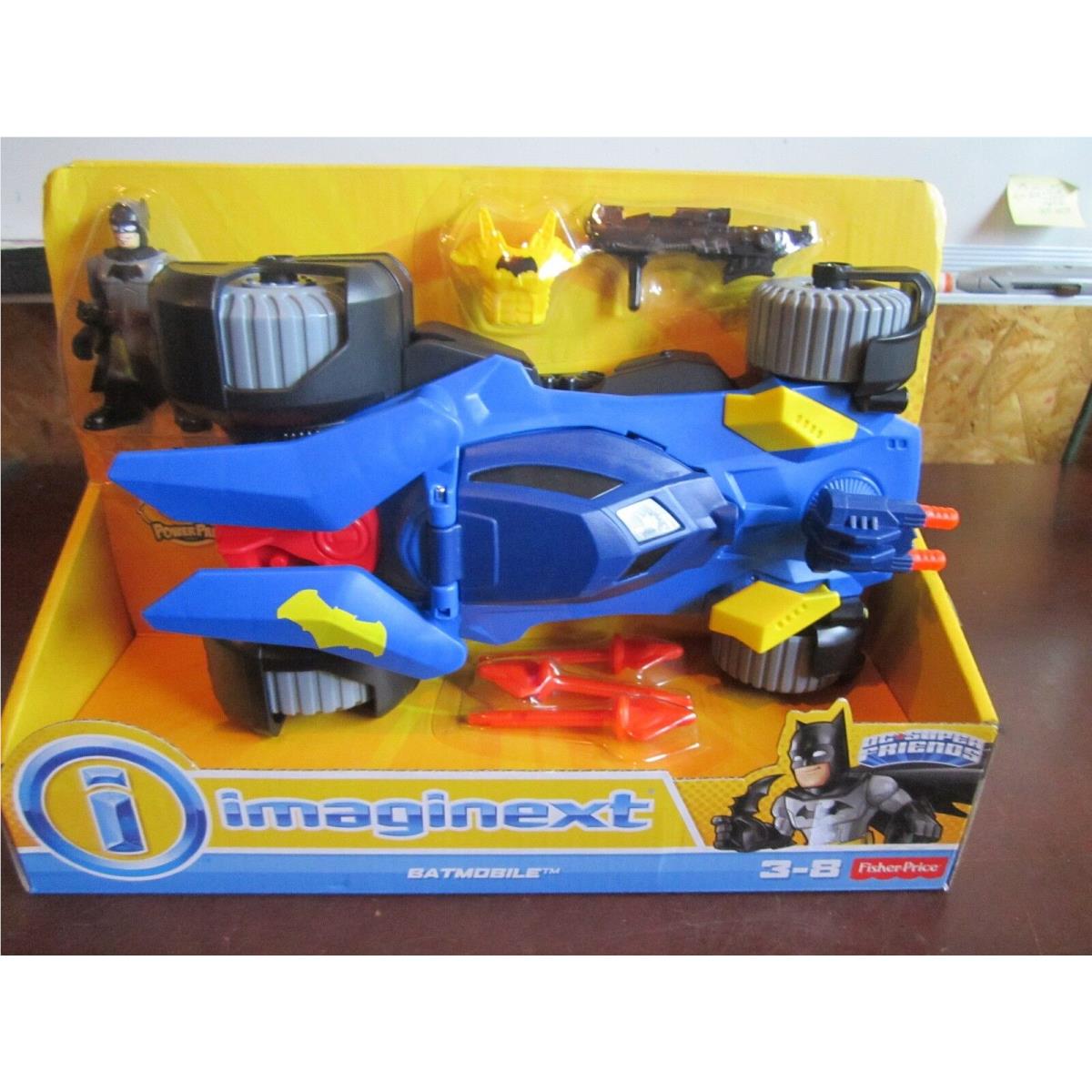 Imaginext DC Super Friends Fisher Price Batmobile Black Batman Armour
