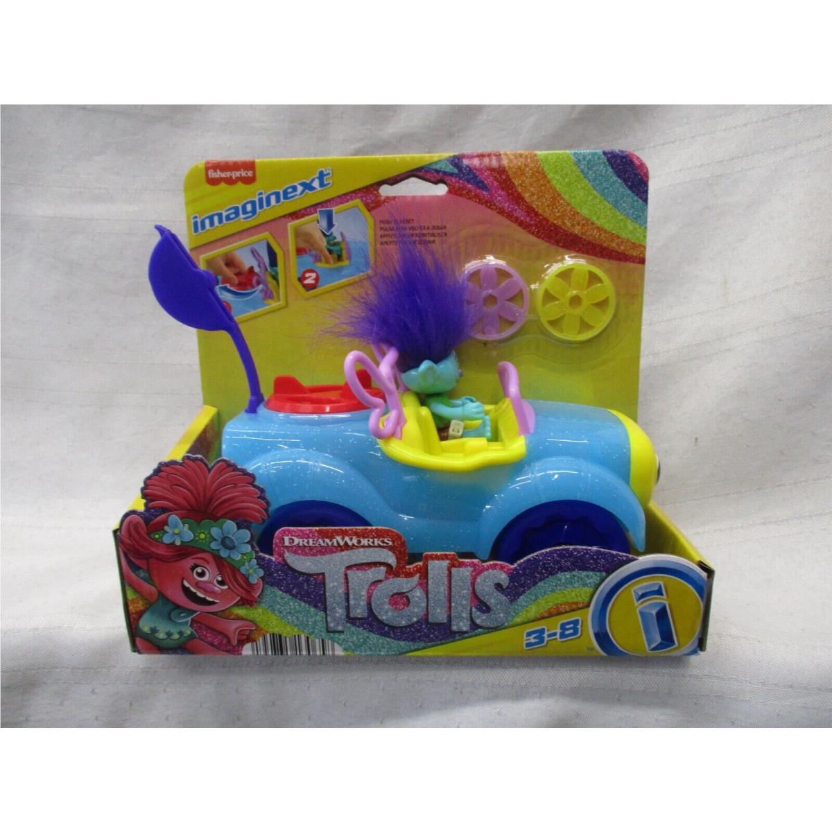 Fisher Price Imaginext Trolls Branches Buggy Toy Hotrod Blue Car Vehicle