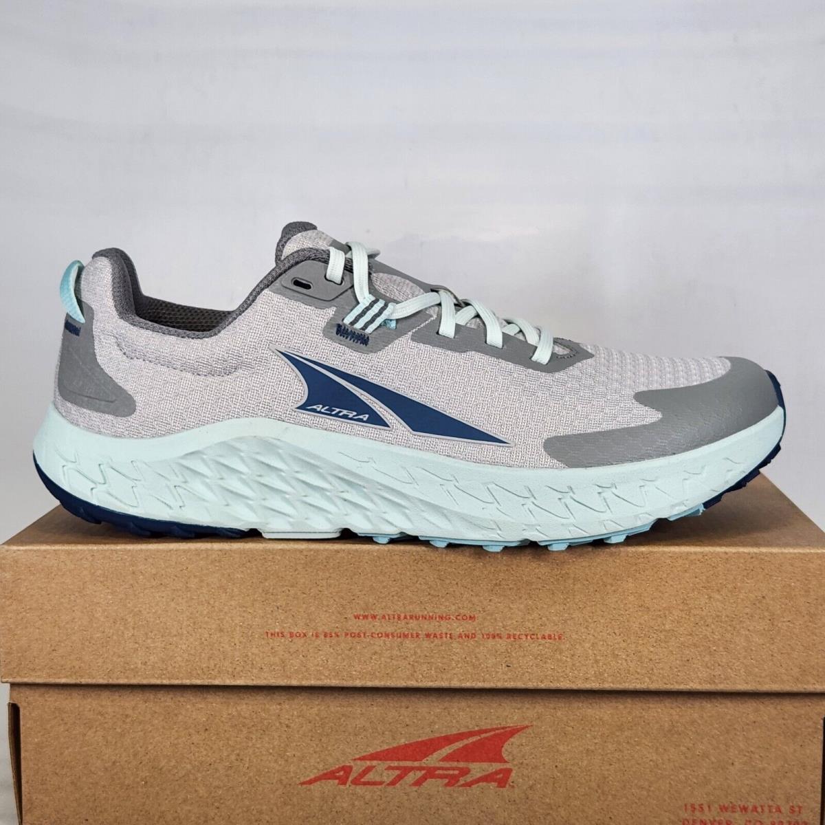 Size 9.5 - Altra Outroad 3 Trail Running - Light Gray / Sky Blue - Womens
