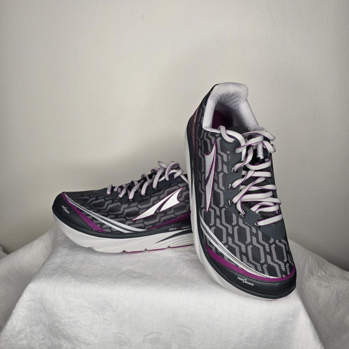 Altra Torin IQ Women`s Road Running Training Shoes Size 8.5 Black Purple