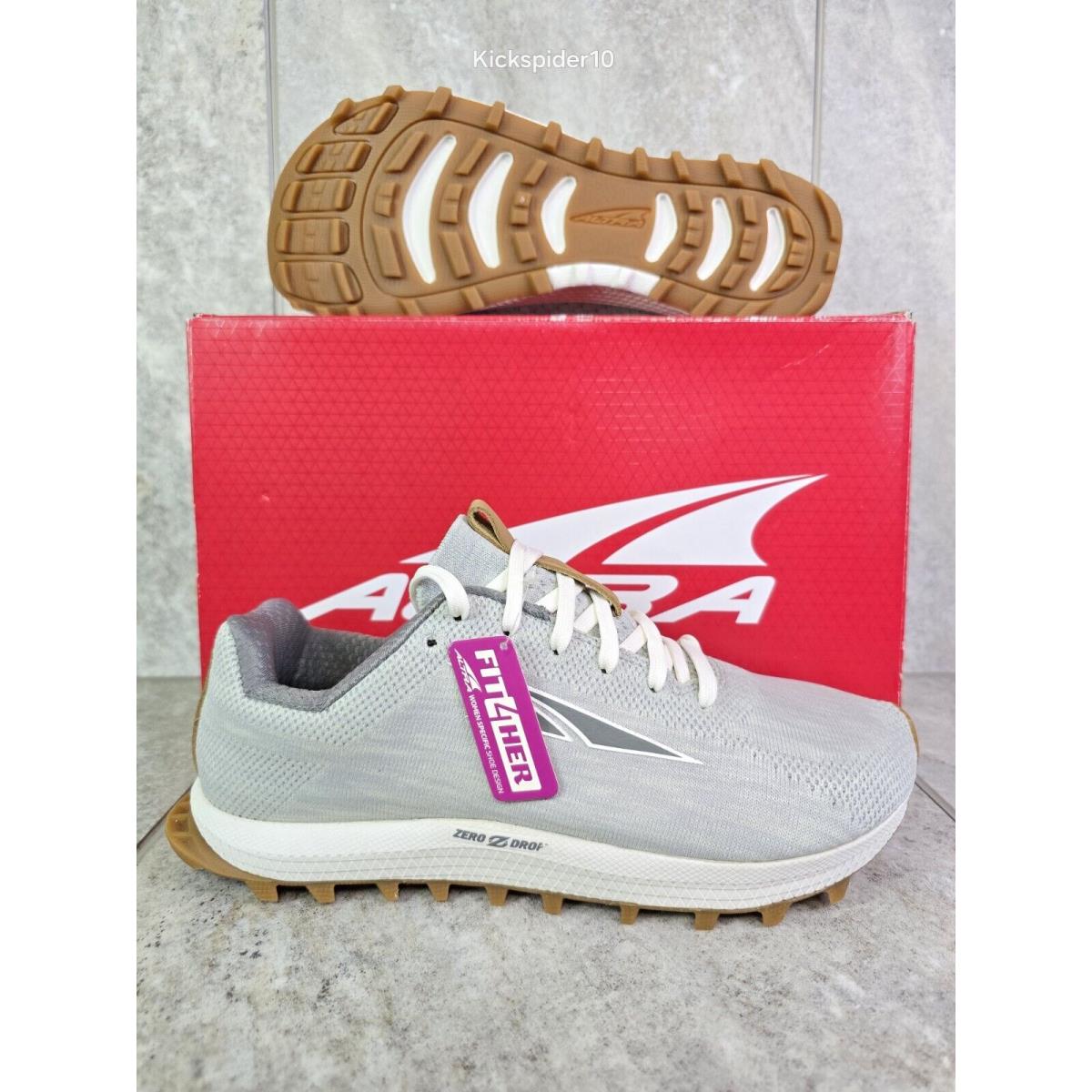 Altra Supalante Trail Running Shoes Womens Size 7 Gray Gum Footshape Comfort
