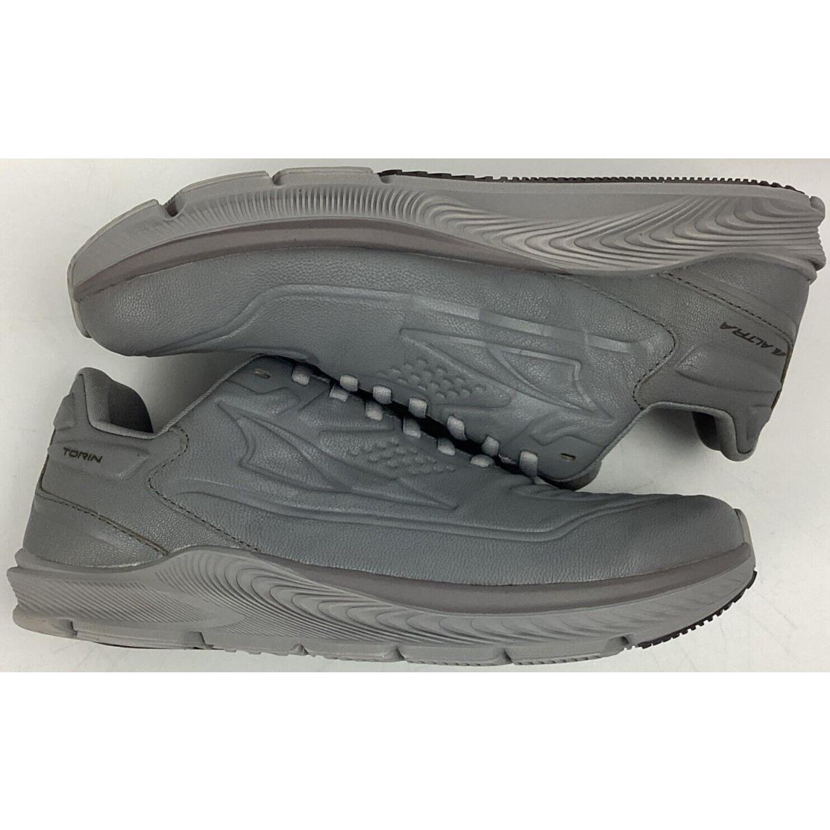 Altra Men`s Torin 5 Leather Everyday Comfort Sneakers Gray Size 7.5