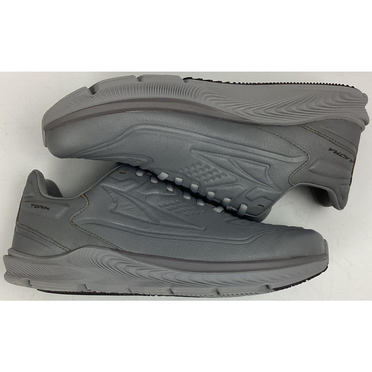 Altra Men`s Torin 5 Leather Lightweight Everyday Comfort Sneakers Gray Size 8