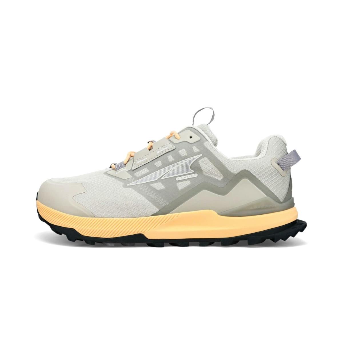 Altra Women`s Lone Peak All-wthr Low 2 Trail Running Shoe Gray/orange 6.5