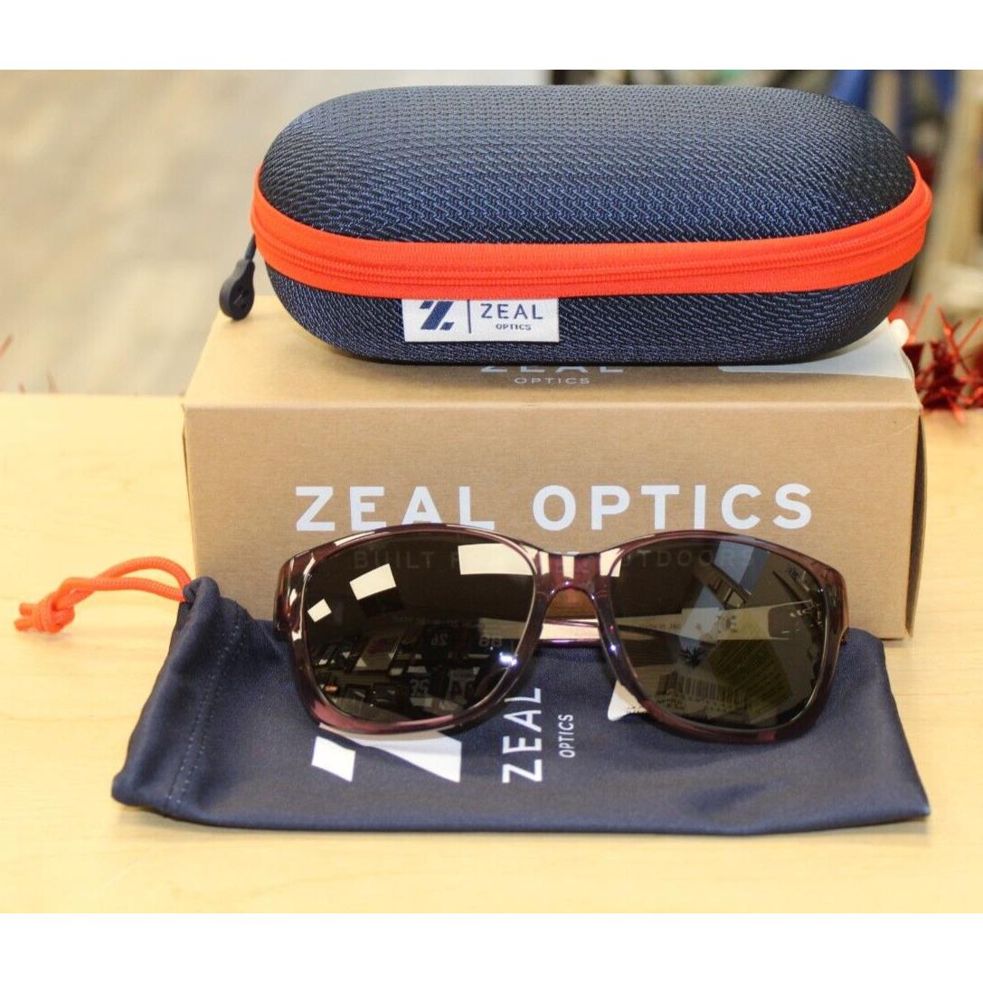 Zeal Darl Grey Magnolia Plum Gloss 11429 Sunglasses by Zeal Optics