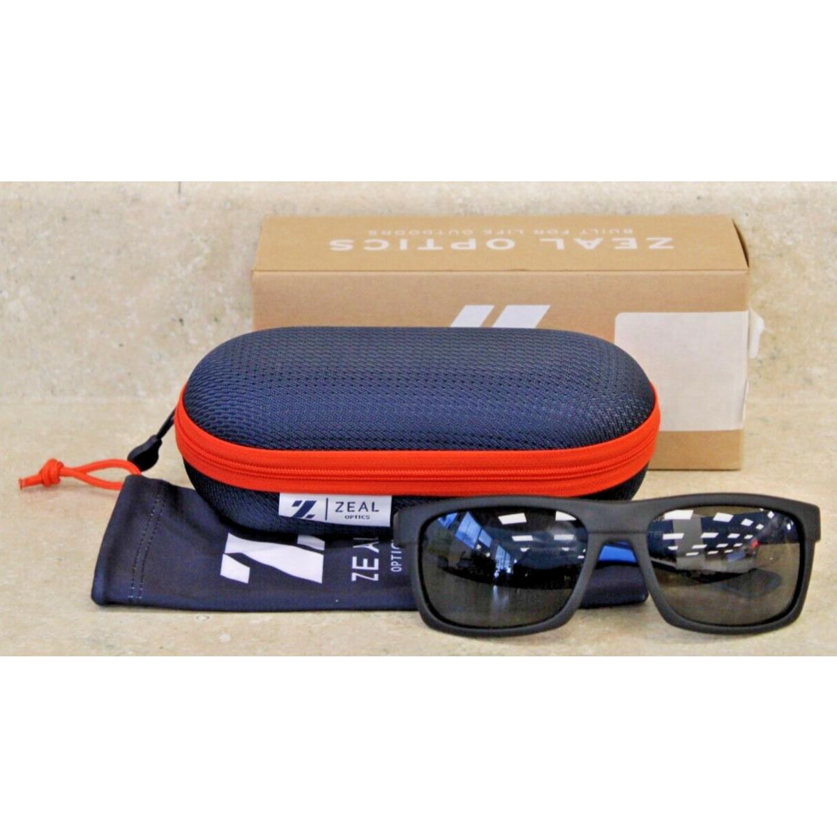 Zeal Grey Drifter Matte Black Azure 11320 Sunglasses by Zeal Optics