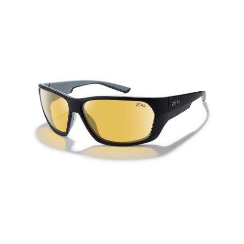 Caddis Polarized Wrap Sunglasses Matte Black Large by Zeal Optics