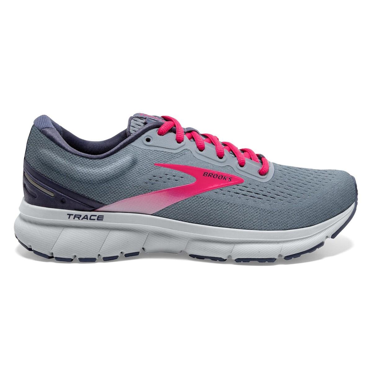 Brooks Trace 120351-1B-033 Sneakers Women`s 8.5 Grey Running Shoes EEE1395