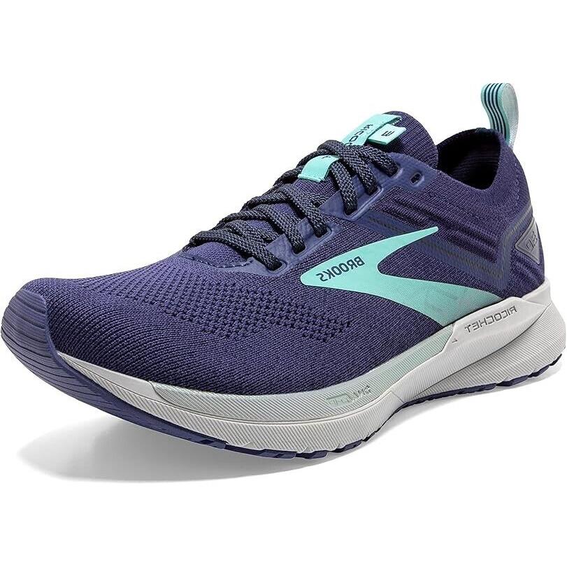 Brooks Ricochet 3 Sneakers Women`s US 6 Blue Tint Athletic Running Shoes EEE1749