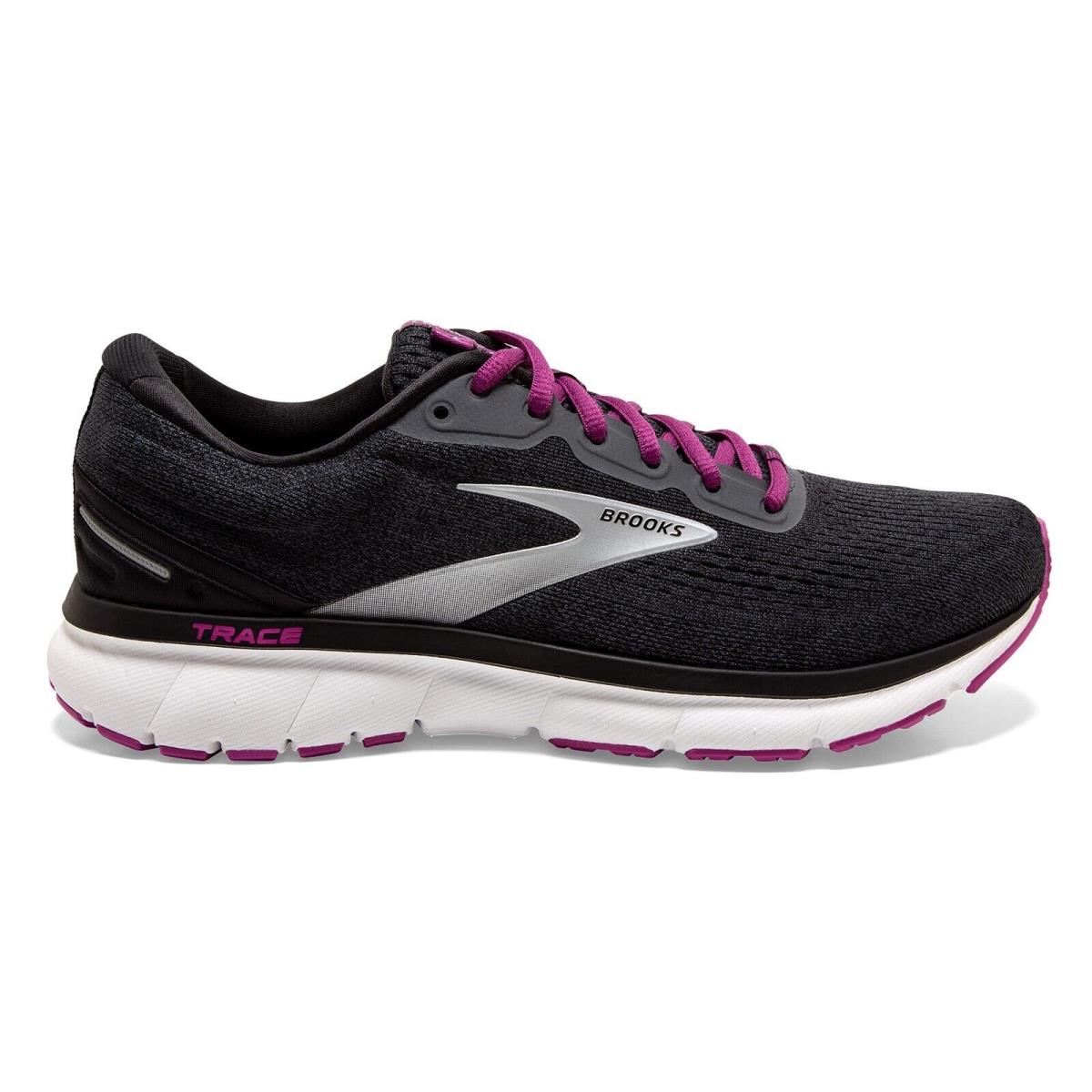 Brooks Trace 120351-1B-021 Sneaker Women`s Black Athletic Running Shoes EEE1771