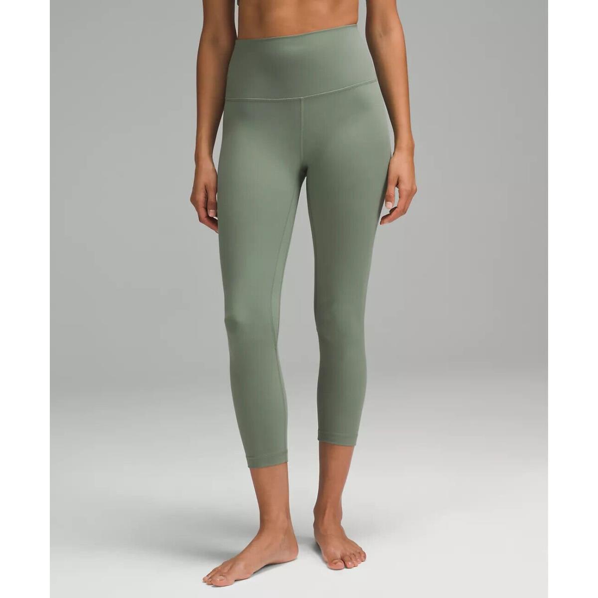 Lululemon Align High-rise Crop 23 Choose Your Size Grey Eucalyptus