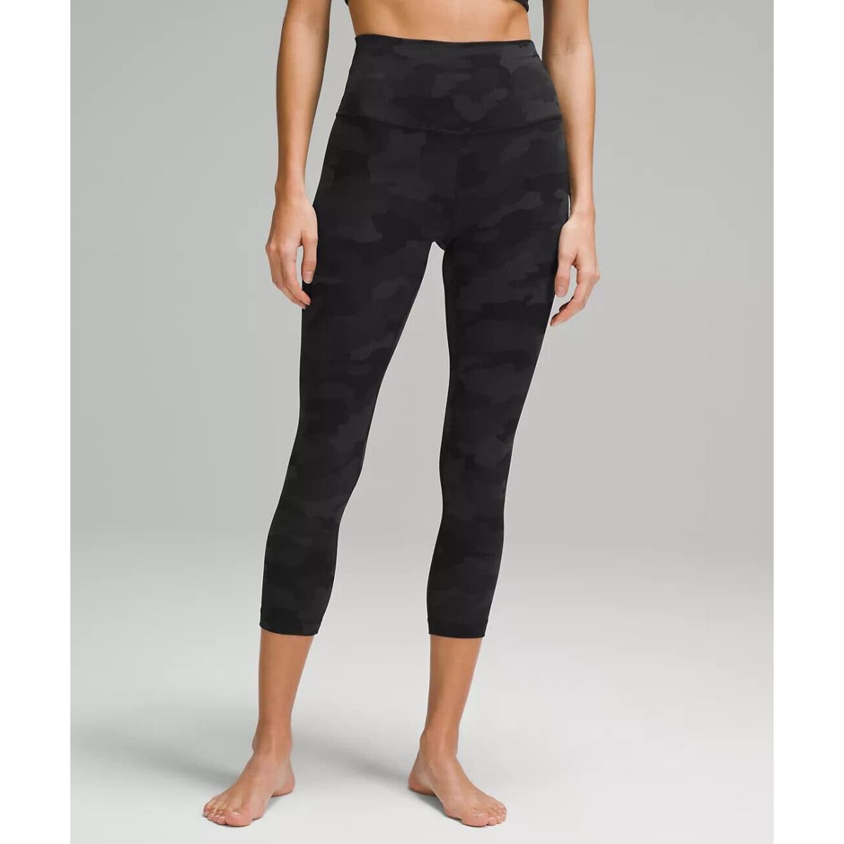 Lululemon Align High-rise Crop 23 Choose Your Size Heritage 365 Camo Deep Coal Multi