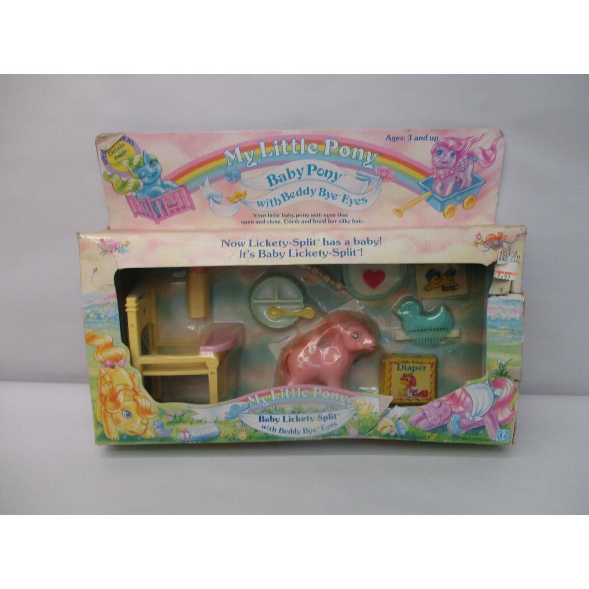 1986 Vintage Hasbro G1 MY Little Pony Beddy Bye Eyes Lickety-split