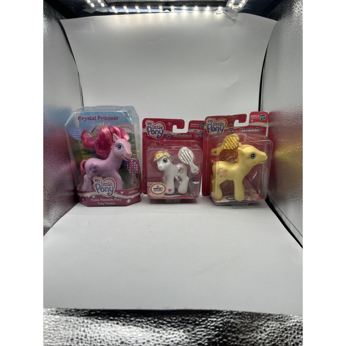 Vtg MY Little Pony Sandy Island Target Exclusive Tulip Twinkle Peachie Keen