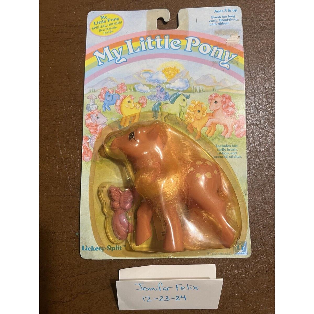 My Little Pony Lickety Split On Card Mlp G1 1984 Collectible Toys Collector Toys