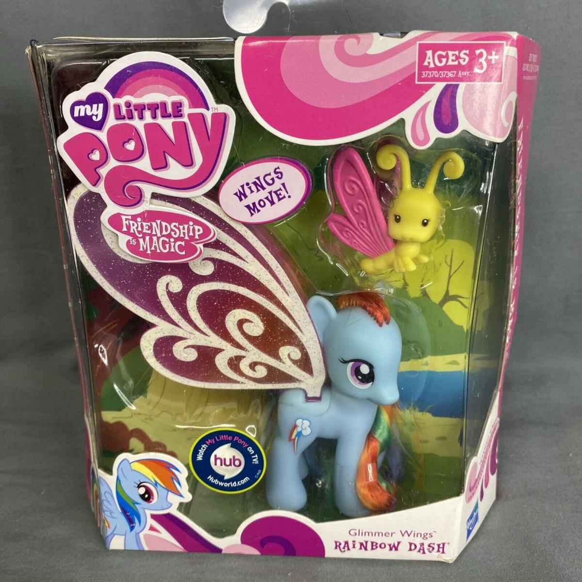 My Little Pony Fim Glimmer Wings Rainbow Dash Vintage 2011 Hasbro