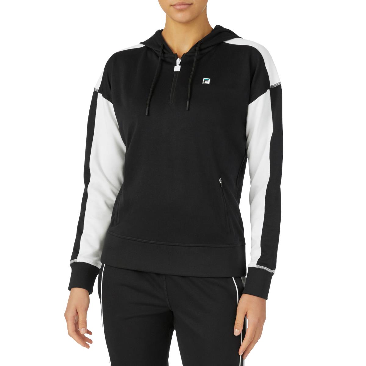 Fila La Finale Half Zip Womens Pullover BLACK 001
