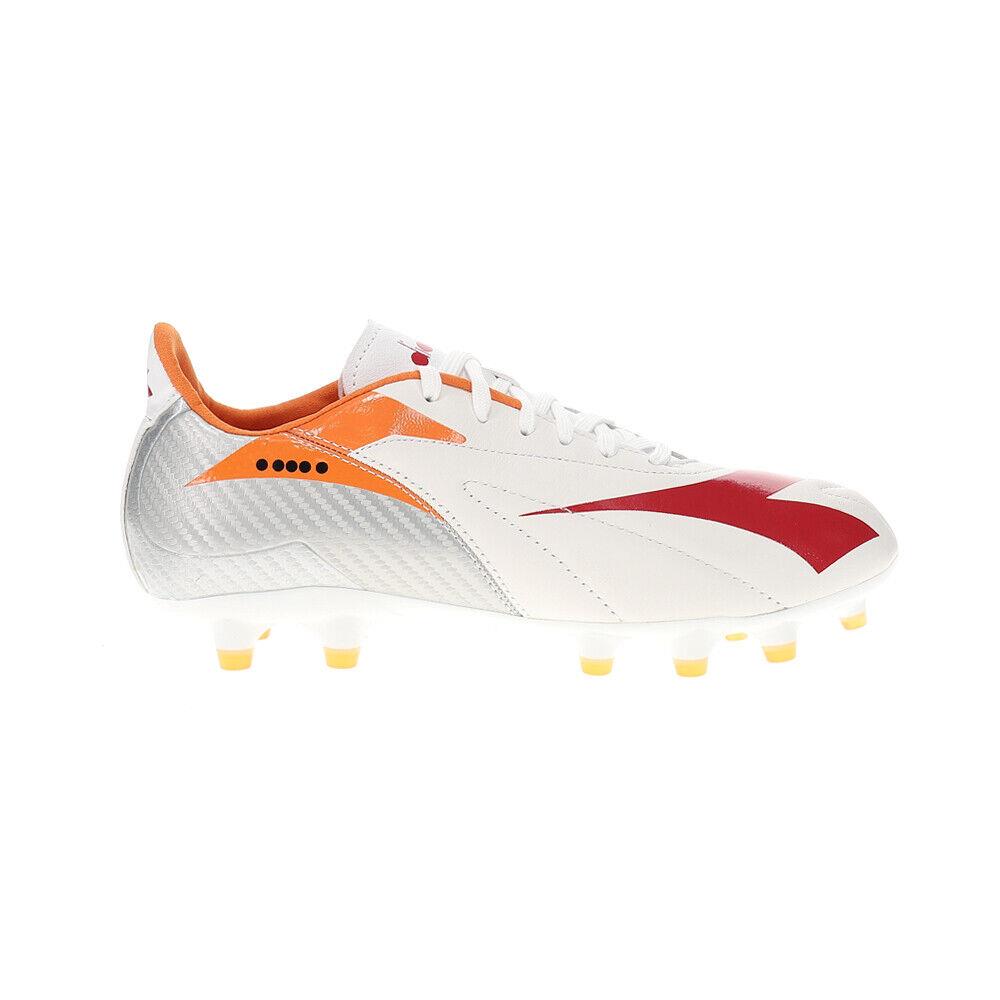 Diadora Maximus Elite Lt Slp12 Soccer Cleats Mens Gold Orange Red White Sneak