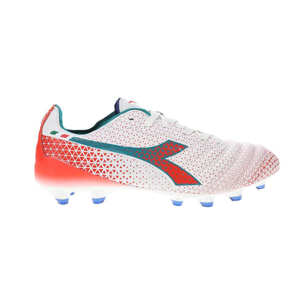 Diadora Brasil Elite Tech Gr Ita Lpx Soccer Cleats Mens Red White Sneakers Athl
