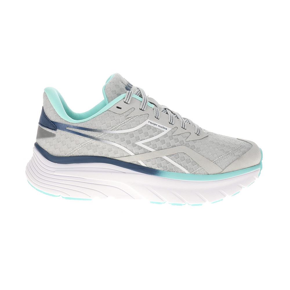 Diadora Equipe Nucleo Running Womens Blue Silver White Sneakers Athletic Shoe - Blue, Silver, White