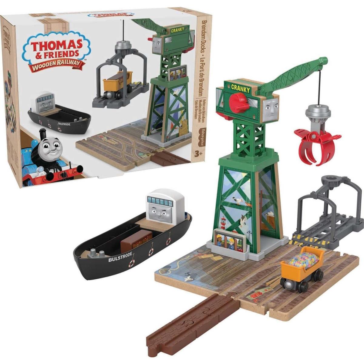 Thomas Friends Wooden Railway Toy Train Set Brendam Docks Wood Playset