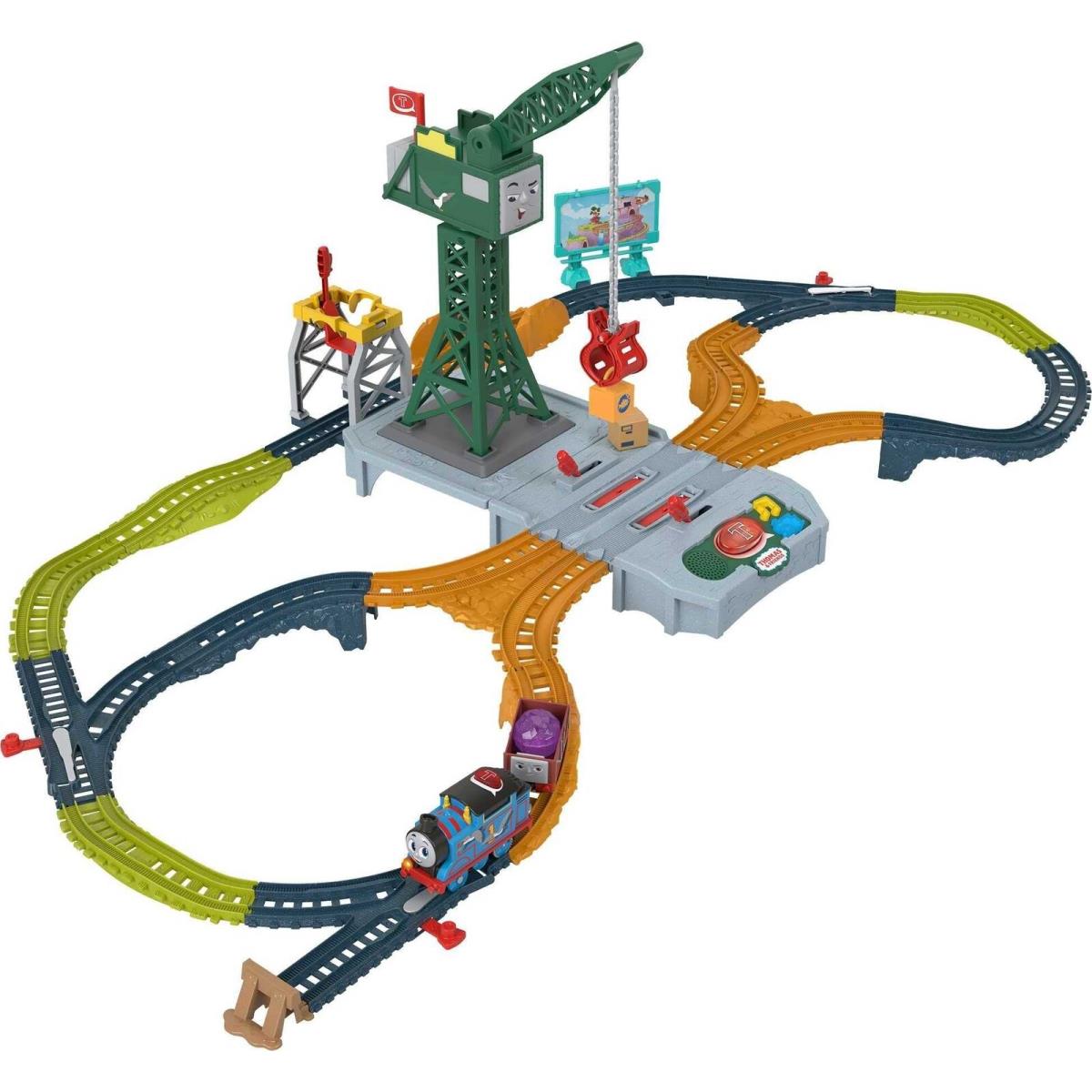 Thomas Friends Motorized Toy Train Set Talking Cranky Delivery with