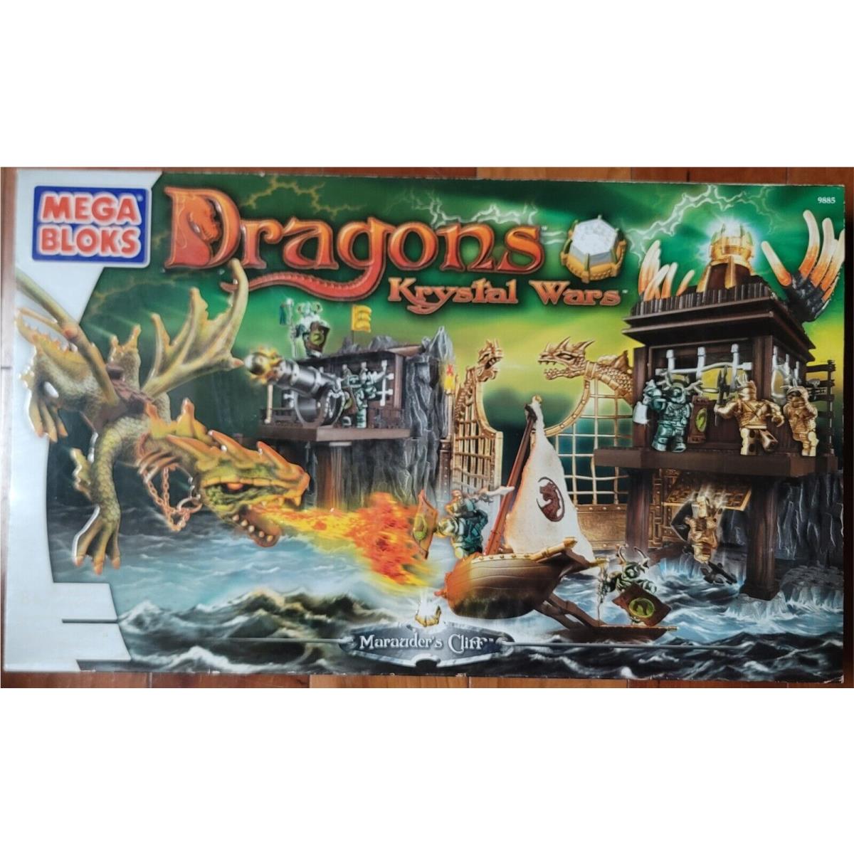 Mega Bloks Construx Marauder`s Cliff Krystal Wars Dragons 9885