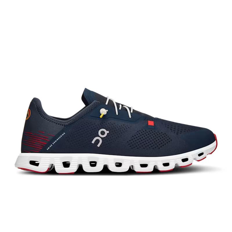 On Cloud 5 Coast 3MD30580349 Sneakers Men`s Navy White Slip-on Running Shoes