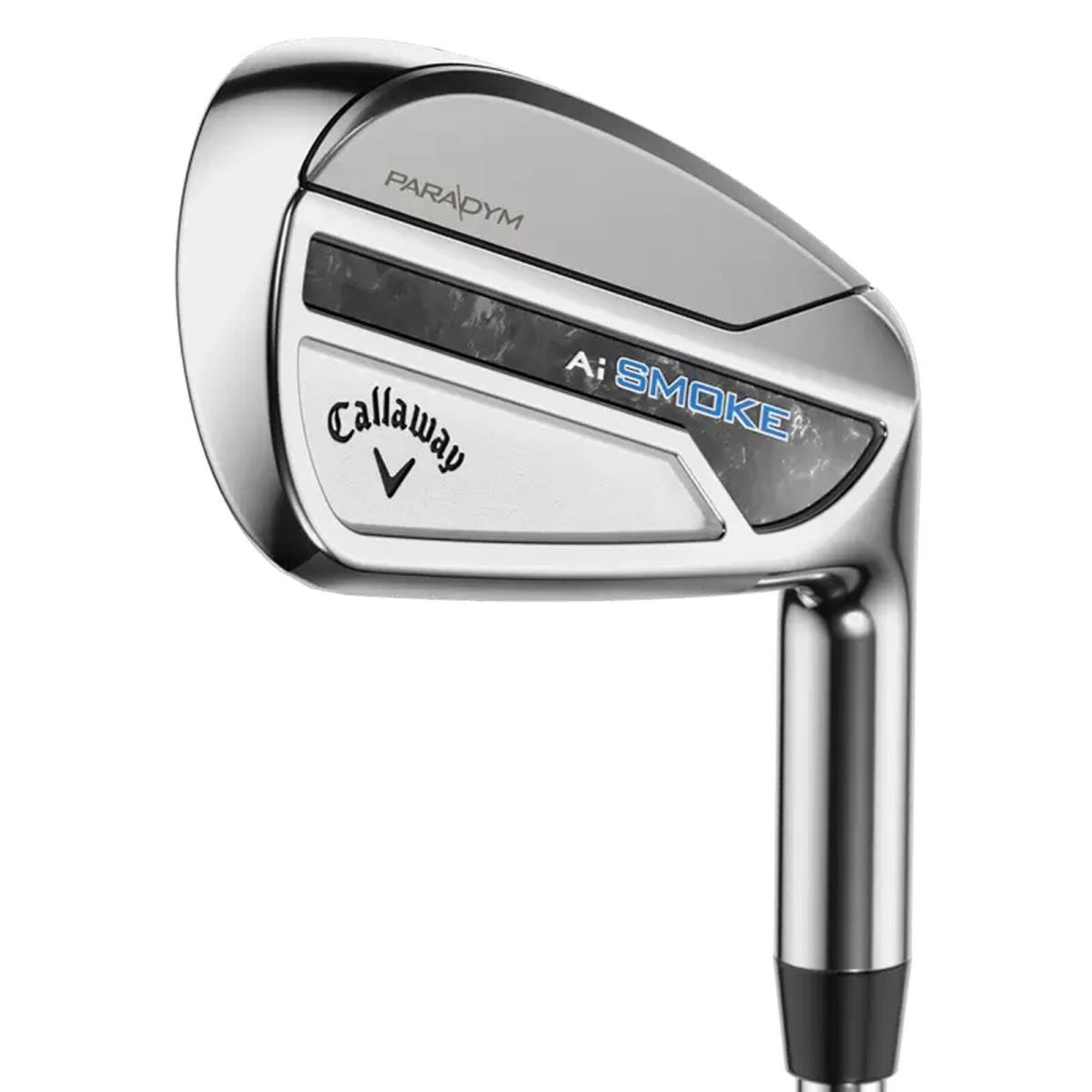 Callaway Paradym Ai Smoke Iron Set - Steel Shafts - RH - 5-PW AW - Stiff Flex